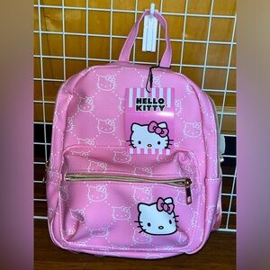 Hello Kitty Pink Mini Backpack Faux Leather NWT NEW